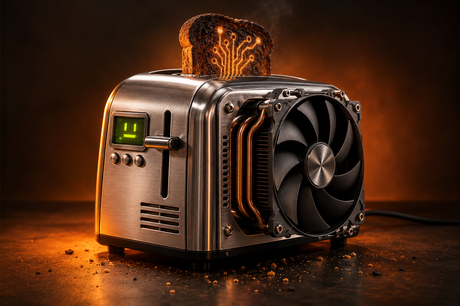 Overengineered AI toaster